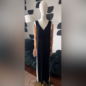 Bershka Pleated Striped Jumpsuit